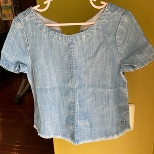 Vineyard vines denim girl top